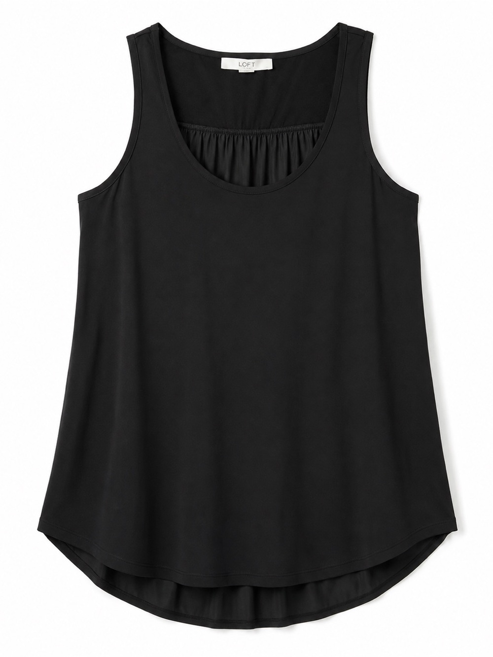LOFT Black Sleeveless Tank Top